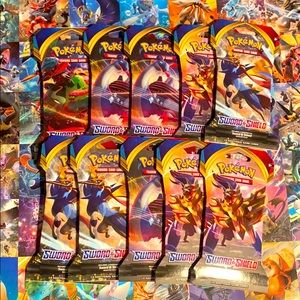Pokémon Sword and Sheild Booster Pack set of 10